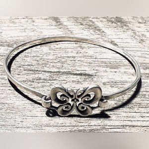 James Avery Sterling Silver hook clasp butterfly bangle